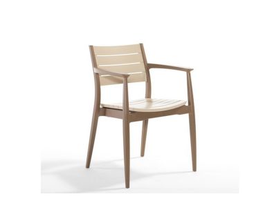 Крісло NOVUSSI REGNUM із високоякісного пластику NVS005 cappuccino-brown