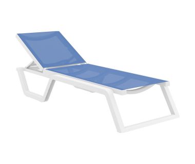 Шезлонг Rio от Турецкого производителя Siesta 082 White-Blue