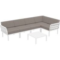Комплект кутовий садових меблів Siesta, Portofino Lounge 154 White