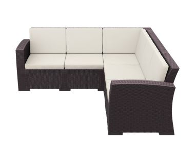 Диван угловой Siesta, ротанг (Monaco lounge corner), арт. 834 Brown Диван угловой Siesta, ротанг (Monaco lounge corner), арт. 834 Brown