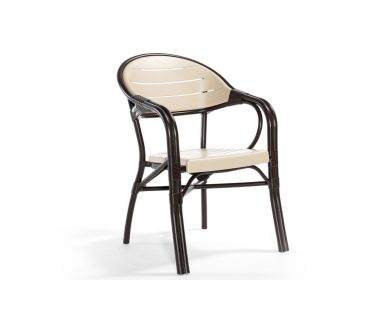 Крісло NOVUSSI Bamboo з високоякісного пластику NVS002 brown