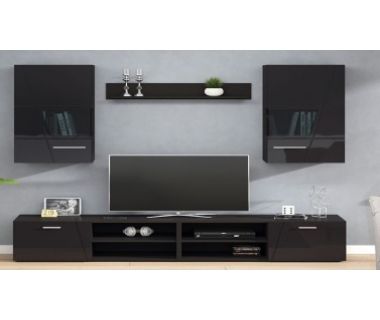 Стінка в вітальню Montana (Монтана) антрацит Сокме