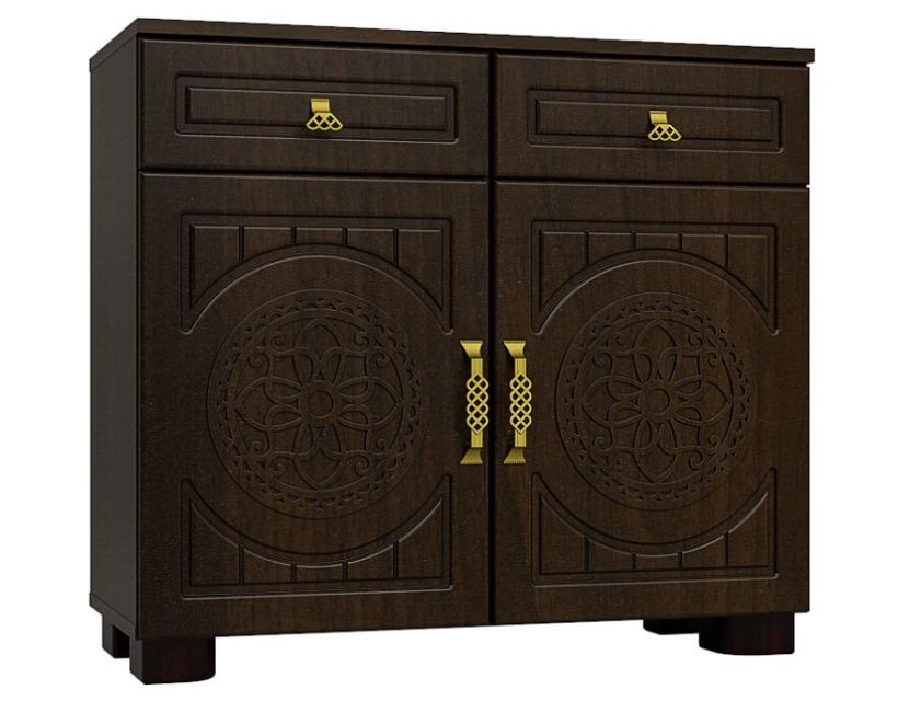 Тумба комбінована Монблан МБ-5 горіх темний в інтернет магазині "Меблі Даром"