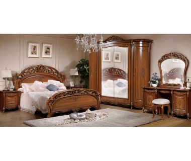 Спальня СЛОНІММЕБЛІ Алегро 2Д1 с 4-ех дверною шафою, горіх