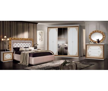 Спальня СЛОНІММЕБЛІ Ванесса з 6-ти дверною шафою, слонова кістка