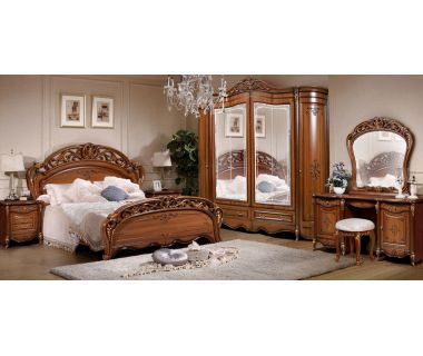 Спальня Слониммебель Аллегро 1Д1 с 6-ти дверным шкафом, орех