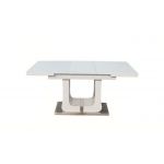 Розкладний стіл Мальта Sofiya 120 (+40)*80 см на металевому каркасі зі склянною стільницею