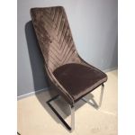 Стілець Лоренц коричневий велюр Sofiya на металевому каркасі в стилі модерн