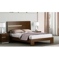 Двуспальная кровать Lion Sofiya 160*200 см из МДФ итальянский орех, глянец