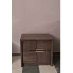 Тумба приліжкова 2Ш Modena Sofiya з МДФ сірий каштан