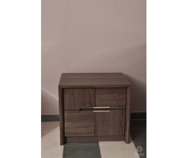 Тумба приліжкова 2Ш Modena Sofiya з МДФ сірий каштан