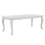 Вена (2,2 метра) красивый раскладной белый стол из дерева в классическом стиле