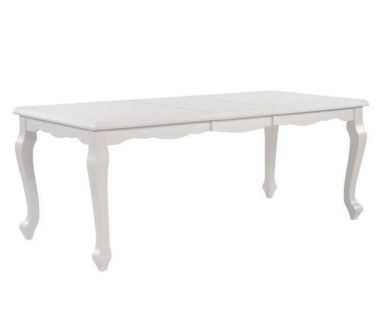 Вена (2,2 метра) красивый раскладной белый стол из дерева в классическом стиле Вена (2,2 метра) красивый раскладной белый стол из дерева в классическом стиле