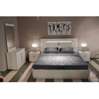 Кровать Florida Sofiya 180*200 см с подсветкой и LED, белый глянец, с механизмом