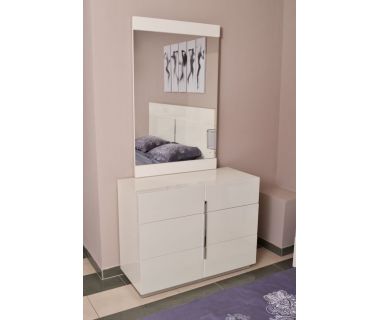 Комод Florida 3Д Sofiya из МДФ в спальню белый глянец