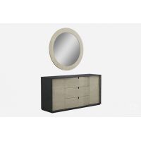 Дзеркало настінне Merida 105 см з МДФ кругле