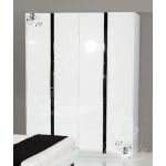 Шафа 3Д Флавер Sofiya з МДФ та чорного скла в стилі модерн