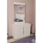 Комод Florida 3Д Sofiya из МДФ в спальню белый глянец