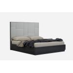 Ліжко Merida Sofiya 180*200 см графіт з текстурою дерева, глянець, з механізмом