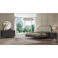 Стильная спальня Toledo (Толедо) Sofiya темно-серая, матовая