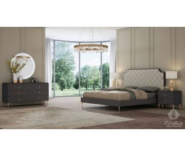 Стильна спальня Toledo (Толедо) Sofiya темно-сіра, матова Стильна спальня Toledo (Толедо) Sofiya темно-сіра, матова
