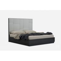 Ліжко Merida Sofiya 180*200 см графіт з текстурою дерева, глянець, з механізмом