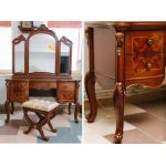 Туалетный столик с зеркалом Флоренция 4Ш Sofiya из МДФ