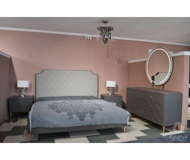 Стильная двуспальная кровать Toledo Sofiya 180*200 см из окрашенного МДФ