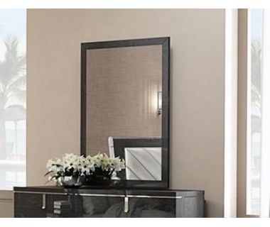 Дзеркало настінне Alicante 110 см з МДФ глянцевий графіт