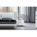 Приліжкова тумба 2Ш Torino Sofiya з МДФ білий глянець