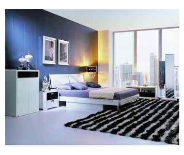 Кровать Флавер Sofiya 180*200 см с плитой без орнамента, белый глянец