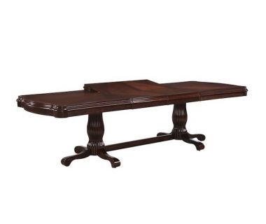 Обеденный раскладной стол Лиссабон Sofiya 190 (+50+50)*106 см из дерева матовая вишня