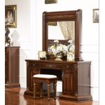 Туалетний столик з дзеркалом Марсель 2Ш Sofiya з МДФ горіх глянцевий