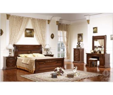 Спальня классическая Марсель Sofiya 180*200 см из МДФ орех