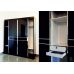 Шафа-купе 3Д Чорний Діамант Sofiya з МДФ з дзеркалом