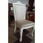 Стілець Сельвія Sofiya дерев'яний матовий білий ромб