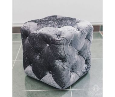 Пуф Тиффани Sofiya с мягким сиденьем бежевый глянец