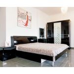 Двуспальная кровать Черный Бриллиант Sofiya 180*200 см с плитой и ящиками