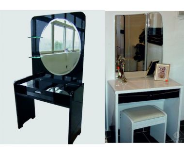Туалетный столик Черный Бриллиант Sofiya из МДФ с зеркалом