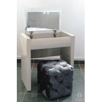 Туалетний столик з дзеркалом Тіффані Sofiya з МДФ бежевий глянець