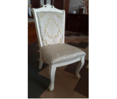 Стілець Сельвія Sofiya з дерева матовий білий квітка ромб Стілець Сельвія Sofiya з дерева матовий білий квітка ромб