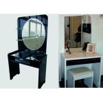 Туалетный столик Черный Бриллиант Sofiya из МДФ с зеркалом