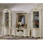 Класична вітальня Неаполь кремова з золотою патиною, глянець