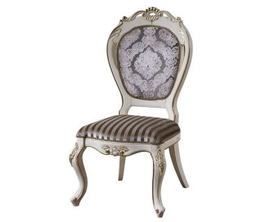 Классический деревянный стул Неаполь белый Sofiya с мягкой обивкой