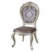 Класичний дерев'яний стілець Неаполь білий Sofiya з м'якою оббивкою