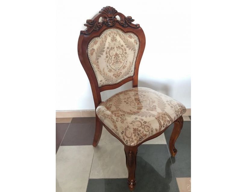 Класичний дерев'яний стілець Верона горіх 8048A F Sofiya з м'якою оббивкою
