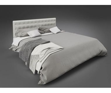 Стильная двуспальная кровать Глория с мягким изголовьем