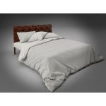 Стильне двоспальне ліжко Канна з м'яким узголів'ям