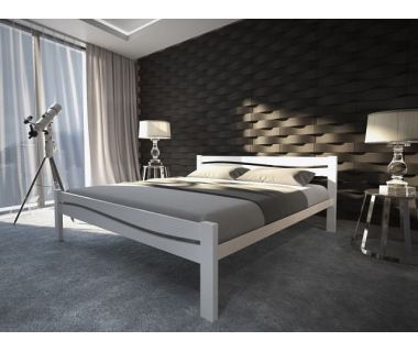 Двуспальная кровать Сакура с дерева и металла Лофт TENERO (ТЕНЕРО)