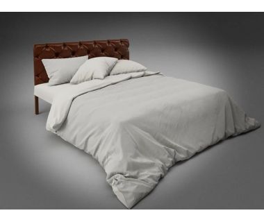 Стильная двуспальная кровать Канна с мягким изголовьем